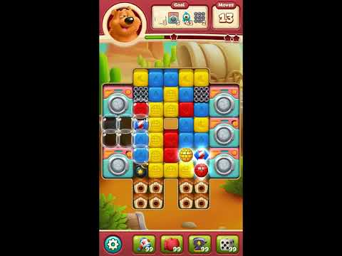 Toon Blast Level 8129 - NO BOOSTERS 🐻🐺🐱 | SKILLGAMING ✔️