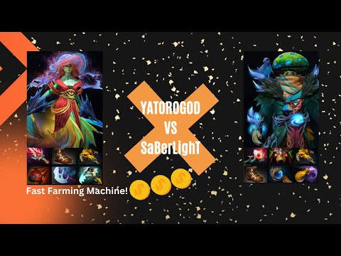 Yatoro FAT Naga Siren with Vise of Schyte Builds VS SaBerLighT Nature Prophet - Dota2 : Hero Chase