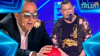 Este artista chino SORPRENDE cantando «Corazón partío» | Audiciones 8 | Got Talent España 7 (2021)