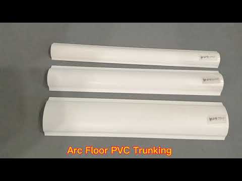 floor pvc trunking with flat bottom that close to the wall