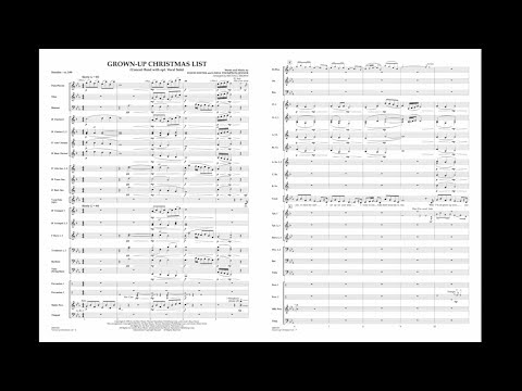 Grown-Up Christmas List arranged by Michael Brown