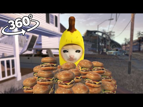 360° VR Banana Cat is Strong!
