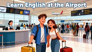 Learn English at the Airport ✈️ Easy Conversation for Beginners (Listen & Repeat!)