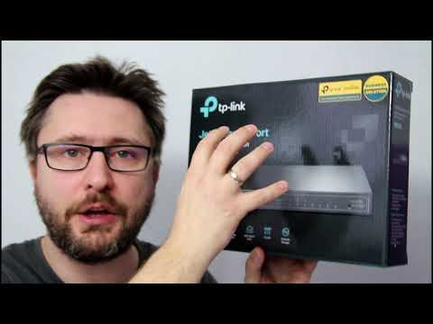 Šakotuvas TP-LINK JetStream 8 prievadų Gigabit Smart Switch su 4 prievadų PoE+ video