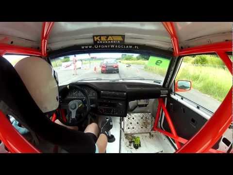 Mariusz Preś - 5 runda BMW Challenge 2012 - RallyLand - E30 318 is - on board