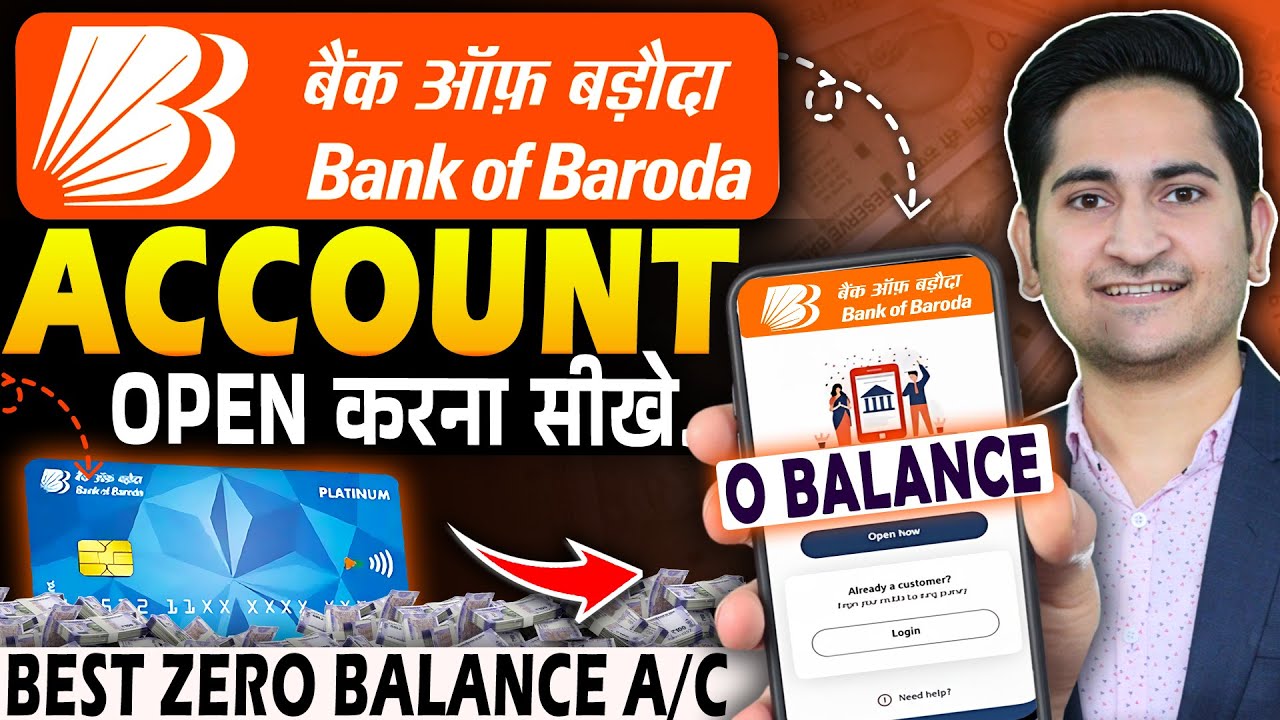 Bank of Baroda Online Account Opening | BOB Zero Balance Account Opening Online | Bank of Baroda