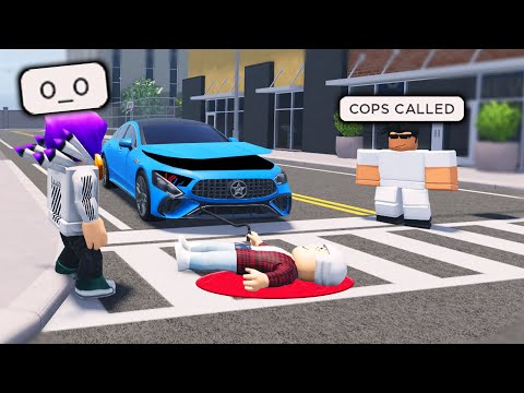 I Ran From The Cops After Driving Over An Old Lady... (Roblox)