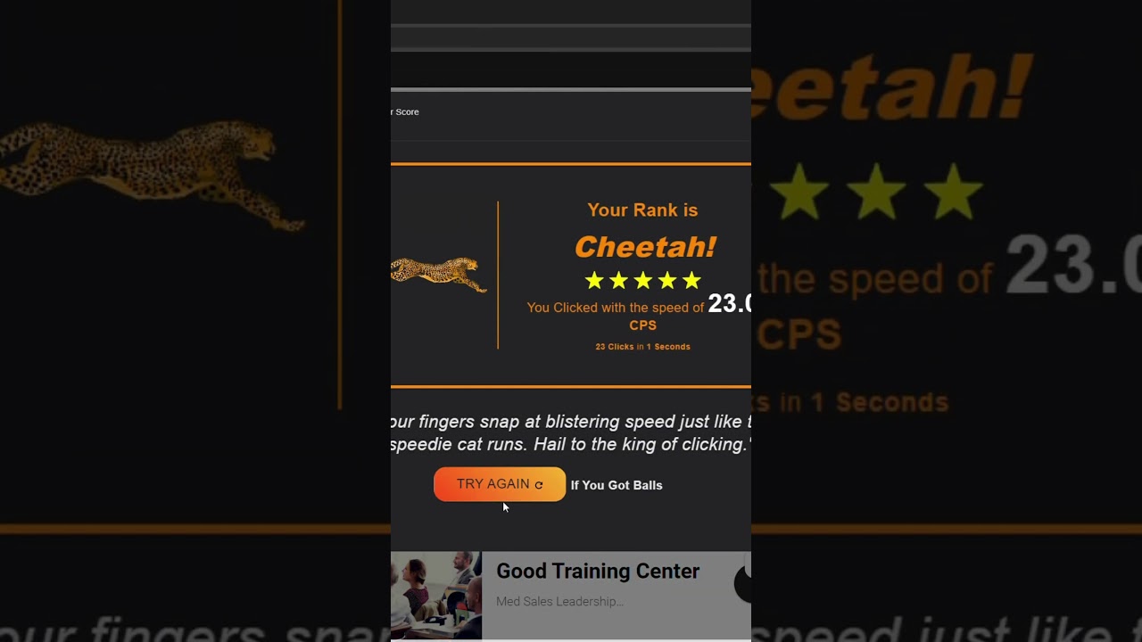 25 cps  on cps test #drag click