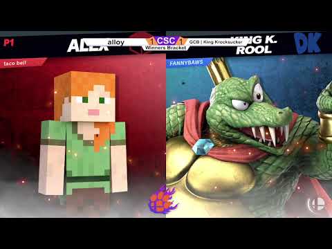 Clocktower Smash 98 - WQ - alloy (Steve) vs. GCB | King Krocksucker (King K. Rool) - SSBU