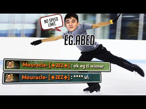 Abed ICE SKATING whole map - CRAZY NO SPEED LIMIT WINDRANGER DOTA 2