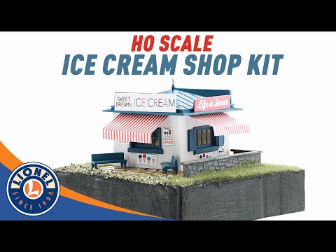 HO Ice Cream Shop Kit