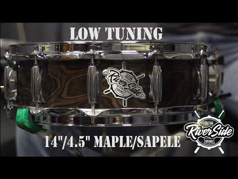 Riverside Custom "Python" 14"/4.5" snare drum in low tuning