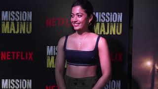 Rashmika Mandanna And Sidharth Malhotra At The Special Screening Of Mission Majnu