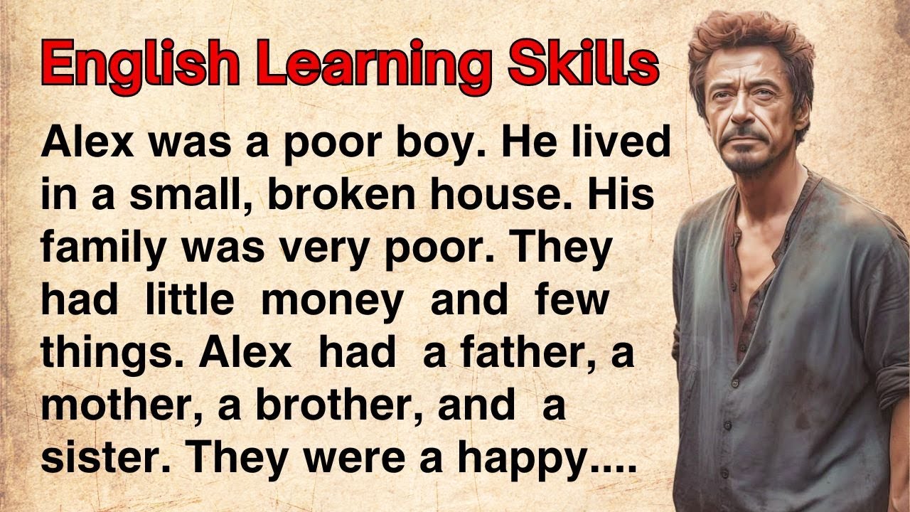 Improve your English | Poor Boy Success Story | Learn English Stories | Level 1 | Grade reader