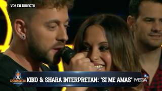 Kiko &amp; Shara interpretan en directo 'Si me amas'