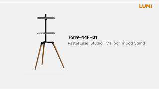 Pastel Easel Studio TV Floor Tripod Stand | FS19-44F-01 | LUMI