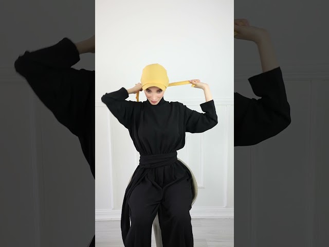 توربان كاب ربط من الخلف - اصفر داكن