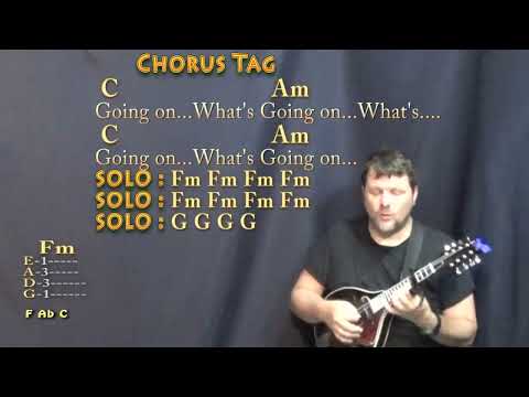 What's Going On (Marvin Gaye) Mandolin Cover Lesson with Chords/Lyrics - Capo 4th