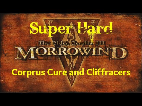 Morrowind Super Hard Pt. 27 - CORPRUS CURE AND CLIFFRACERS