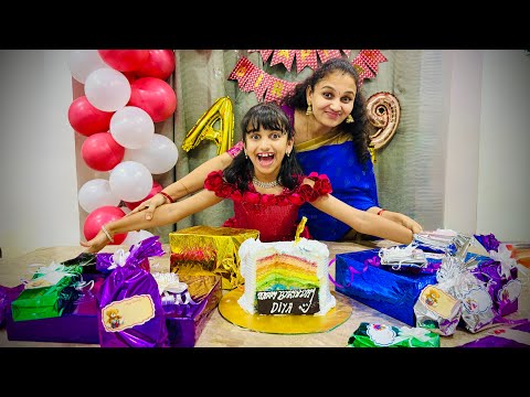 Ammu’s Birthday Party😍 | Rainbow Cake Surprise 🌈🎂 & Family Dance Fun 💃 | V5 Family Show