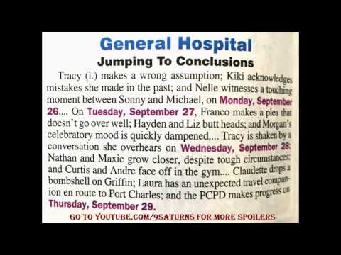 9-26-16 SOD GH SPOILERS Maxie Nathan Laura Liz Sonny Michael Morgan General Hospital Preview 9-22-16