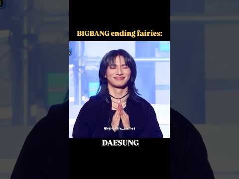 BIGBANG members ending fairy 😊😊😊 #bigbang #gdragon #taeyang #daesung