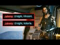 Johnny says V's real name at the end of Cyberpunk 2077: Phantom Liberty