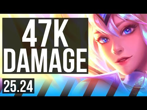 LUX vs AHRI (MID) | 47K damage | EUW Diamond | 25.24
