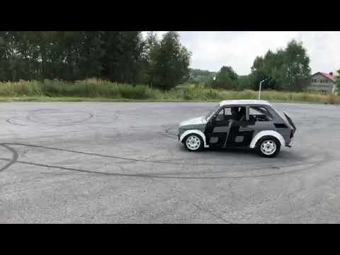 Maluch Fiat 126p Kawasaki ZX12R engine.. drift & burnout malczan tuning palenie gumy Garage 66