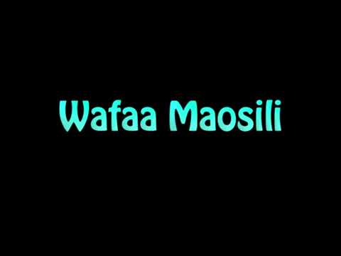 Learn How To Pronounce Wafaa Maosili