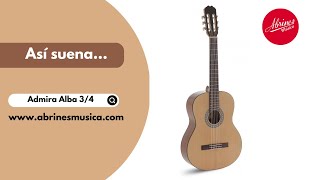 Video thumbnail for Prueba de sonido Guitarra Admira Alba 3/4 by Abrines Música