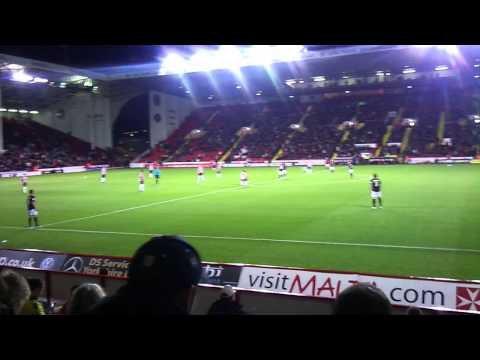 blades greasy chip butty before mk dons game