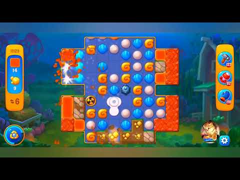 фишдом 2023  #  11123 уровень - прохождение без бустеров # Fishdom,   11123  level - no Boosters.