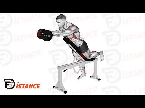 Élévations frontales unilatérales buste sur banc - Exercice Élévations frontales unilatérales buste sur banc en vidéo