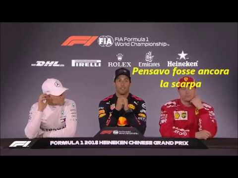 Kimi Raikkonen - Scarpa di Ricciardo (GP Cina 2018)