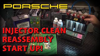 3.2L Porsche 911 Cabriolet: Fuel injector test/clean, engine assembly and startup [4K] Ep107