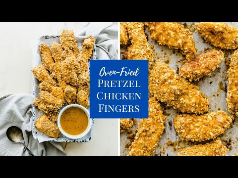 Oven-Fried Pretzel Chicken Tenders | Easy + CRISPY + Juicy + Flavorful! | Sweet Cayenne