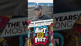 We asked Dan Campbell of The Wonder Years - What is the most emo song you're listening to?