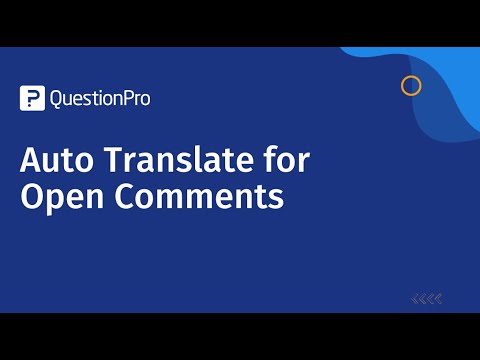 Auto Translate for Open Comments in QuestionPro Employee Experience