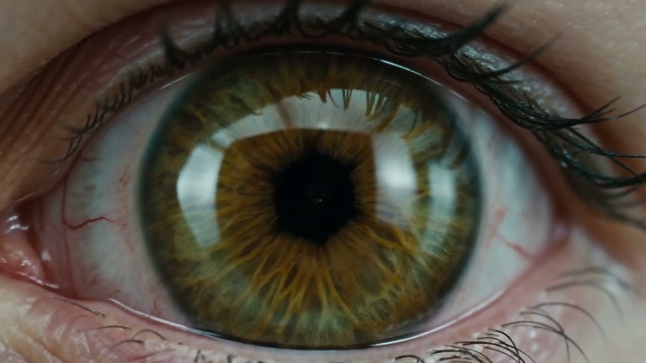 The pupil liquefies into black