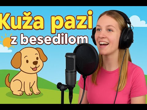 🎵 Kuža pazi z besedilom 🐶 | Otroške pesmice - Tugomir Androja (Objem Band)