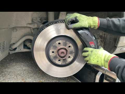 How To Change Audi S4 B9 Brake Pads and Discs [TUTORIAL]