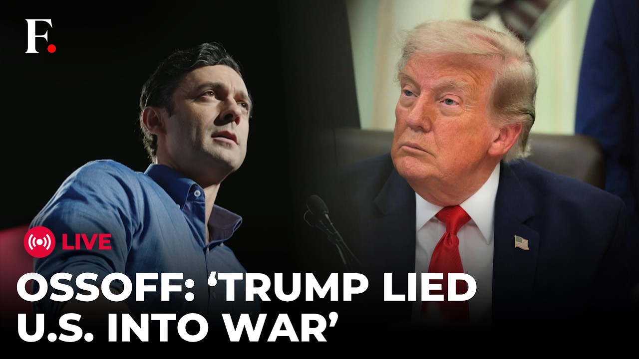 JON OSSOFF LIVE: 'Took Us To War On Lies' US Senator Ossoff Slams Trump for Iran War