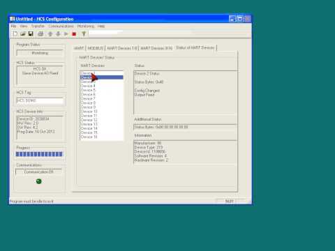 Hcs Configuration Software Tutorial Status Tab