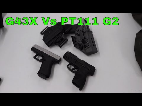 Size and Trigger Comparison: Glock 43x vs Taurus PT111 G2