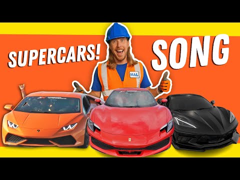 Super Cars Song | Race Car Song | Handyman Hal Lamborghini & Ferrari