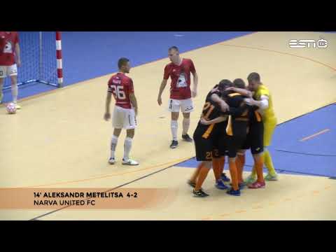 HIGHLIGHTS. Narva United FC - Tartu Ravens Futsal 10-4. 20.12.2019.