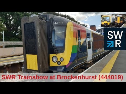 SWR Trainbow at Brockenhurst. (444019)