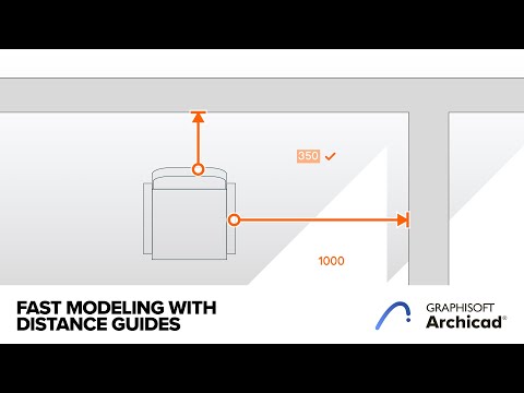 What's new in Archicad  - Improved Distance Guides