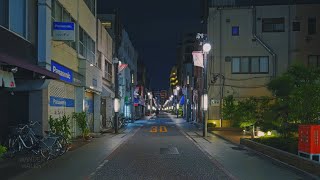 4K HDR｜Tokyo midnight walk from  Shinagawa to Aomono-Yokocho